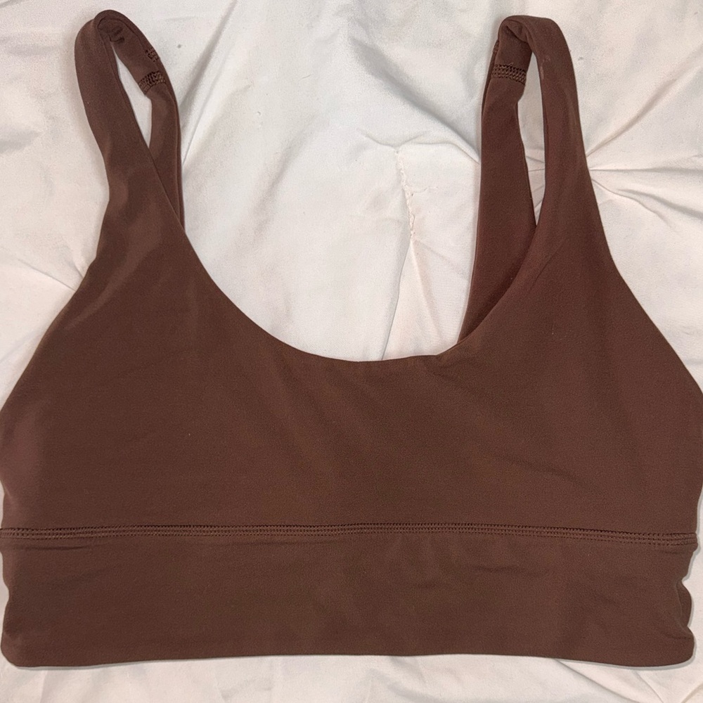 lululemon align athletica Women's Chocolate Sports Bra A/B - Picture 2 of 5